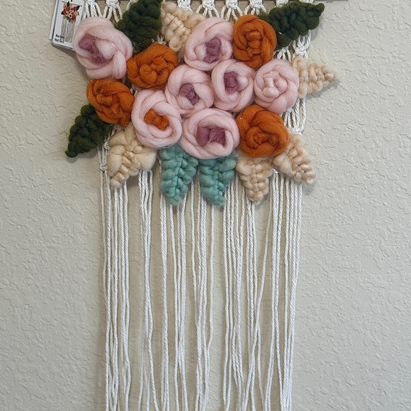 Boho Floral Woven Tapestry - Picture 3 of 4